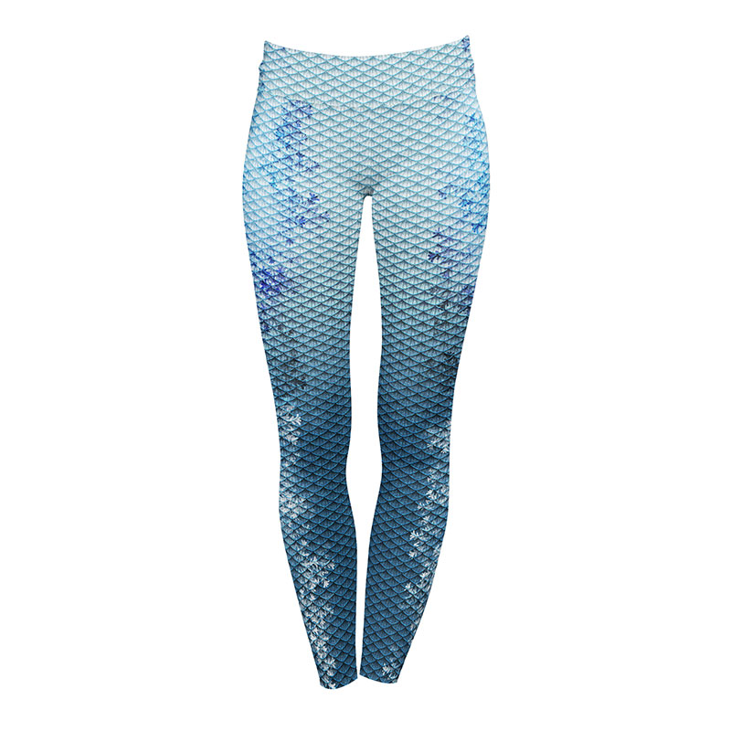 FrostFin Mermaid Scale Leggings